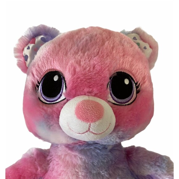 Build A Bear 16" Sweet Scent Swirl Hugs Multicolor Plush Teddy w/ "Hugs" Heart - Picture 6 of 8